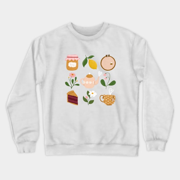 Cottage Core Essentials Crewneck Sweatshirt by Arty Jess